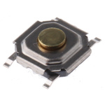 Stem Tactile Switch, SPST 50 mA @ 12 V dc 1.5mm Surface Mount