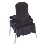 IP67 Black Cap Tactile Switch, SPST 50 mA @ 24 V dc
