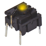 IP67 Cap Tactile Switch, SPST 50 mA @ 24 V dc