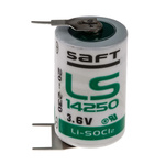 LS142503PFRP | Saft Lithium Thionyl Chloride 3.6V 1/2 AA Battery