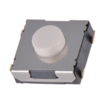 White Tactile Switch, SPST 50 mA @ 12 V dc 1.1mm Surface Mount