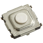 White Tactile Switch, SPST 20 mA 0.3mm Surface Mount