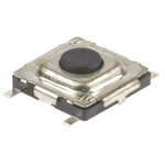Black Tactile Switch, SPST 20 mA 0.3mm Surface Mount