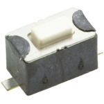 White Tactile Switch, SPST 50 mA @ 12 V dc 1.5mm Surface Mount