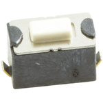 White Tactile Switch, SPST 50 mA @ 12 V dc 1.5mm Surface Mount