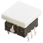 Clear Tactile Switch, SPST 50 mA @ 12 V dc 4.15mm Through Hole