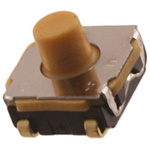 IP67 Tactile Switch, SPST 50 mA @ 32 V dc 2.3mm