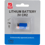 RS PRO Lithium Manganese Dioxide 3V, CR2 Camera Battery