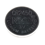 RS PRO CR2450 Button Battery, 3V, 24.5mm Diameter