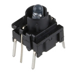 IP67 Blue Side Cap Tactile Switch, SPST 50 mA 6.5 (Dia.)mm PCB