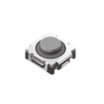Grey Button Tactile Switch, SPST 50 mA Surface Mount