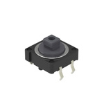 Grey Cap Tactile Switch, SPST 50 mA 3mm Snap-In