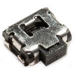 IP40 Black Button Tactile Switch, SPST 50 mA 1.7mm Surface Mount