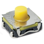 IP67 Clear Flush Tactile Switch, SPST 50 mA 3.3 (Dia.)mm Surface Mount