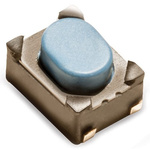 IP40 Black Button Tactile Switch, SPST 50 mA 3mm Surface Mount