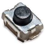 IP40 Grey Button Tactile Switch, SPST 50 mA 2 (Dia.)mm Surface Mount