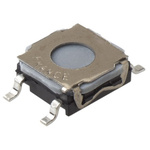 IP67 Clear Flush Tactile Switch, SPST 50 mA 3.3 (Dia.)mm Surface Mount