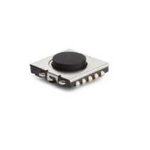 IP67 Black Round Tactile Switch, SPST 50 mA 1mm Surface Mount