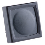 IP65 Black Button Tactile Switch, SPST 80 mA