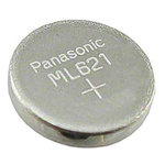 ML-621S/ZTN | Panasonic 3V Lithium Manganese Dioxide Button Rechargeable Battery, 5mAh