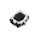 White Push Plate Tactile Switch, SPST 20 mA Surface Mount