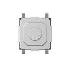 Black Round Button Tactile Switch, SPST 50 mA Surface Mount