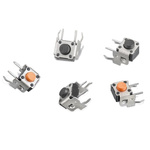 White Round Tactile Switch, SPST 50 mA 8.35mm Through Hole