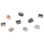 Pink Rectangular Tactile Switch, SPST 50 mA 5mm Surface Mount