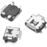 White Plunger Tactile Switch, SPST 50 mA 1.35mm Surface Mount