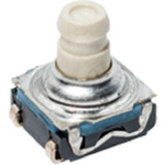 IP67 Silver Plunger Cap Tactile Switch, SPST 10 mA Surface Mount