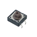 Brown Tact Switch, SPST 50mA 8.5mm Through Hole