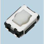 Natural Tactile Switch, SPST 20 mA @ 15 V dc 2.1mm