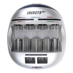 5207442/UK | Ansmann Energy 8 Plus Battery Charger For NiCd, NiMH 9V, AA, AAA, C, D with EU, UK plug