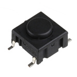 IP67 Button Tactile Switch, SPST 50 mA @ 24 V dc 1.3mm