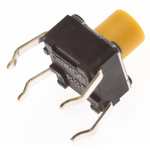 Plunger Tactile Switch, SPST 50 mA @ 24 V dc 3.6mm Through Hole