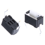 Button Tactile Switch, SPST 50 mA @ 24 V dc 1.5mm