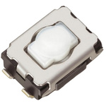Natural Push Plate Tactile Switch, SPST 20 mA 2.1mm