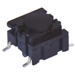 IP67 Black Cap Tactile Switch, SPST 50 mA @ 24 V dc