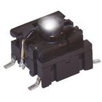 IP67 Cap Tactile Switch, SPST 50 mA @ 24 V dc