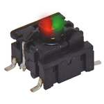 IP67 Cap Tactile Switch, SPST 50 mA @ 24 V dc