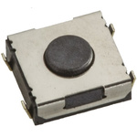 Black Tactile Switch, SPST 50 mA @ 12 V dc 3mm Surface Mount