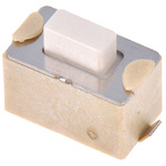 White Tactile Switch, SPST 50 mA @ 12 V dc 1.5mm Surface Mount