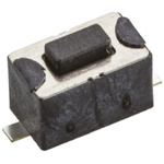 Black Tactile Switch, SPST 50 mA @ 12 V dc 1.5mm Surface Mount