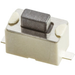 Black Tactile Switch, SPST 50 mA @ 12 V dc 1.5mm Surface Mount
