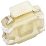 White Tactile Switch, SPST 50 mA @ 12 V dc 2.6mm Surface Mount