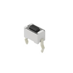 Black Button Tactile Switch, SPST 50 mA 0.8mm Snap-In