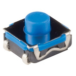 IP67 Blue Button Tactile Switch, SPST 50 mA 3 (Dia.)mm Surface Mount
