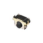 Black Side Tactile Switch, SPST 10 μA → 20 mA 0.85mm Edge Mount