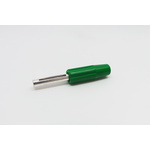 RS PRO Green Male Banana Connectors - Solder Termination, 50V, 10A