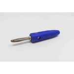 RS PRO Blue Male Banana Connectors - Screw Termination, 50V, 16A